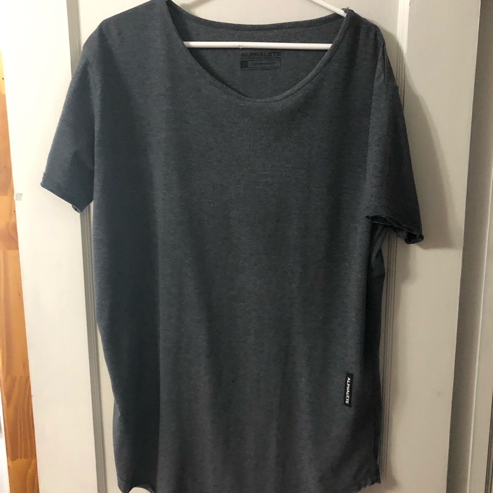 Alphalete dark grey scoop neck